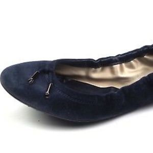 TOD's Dee Laccetto  blue suede Flats  size 7.5